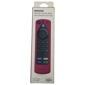 Pink Protective Silicone Remote Cover Case for Alexa Voice Fire TV 3rd Gen